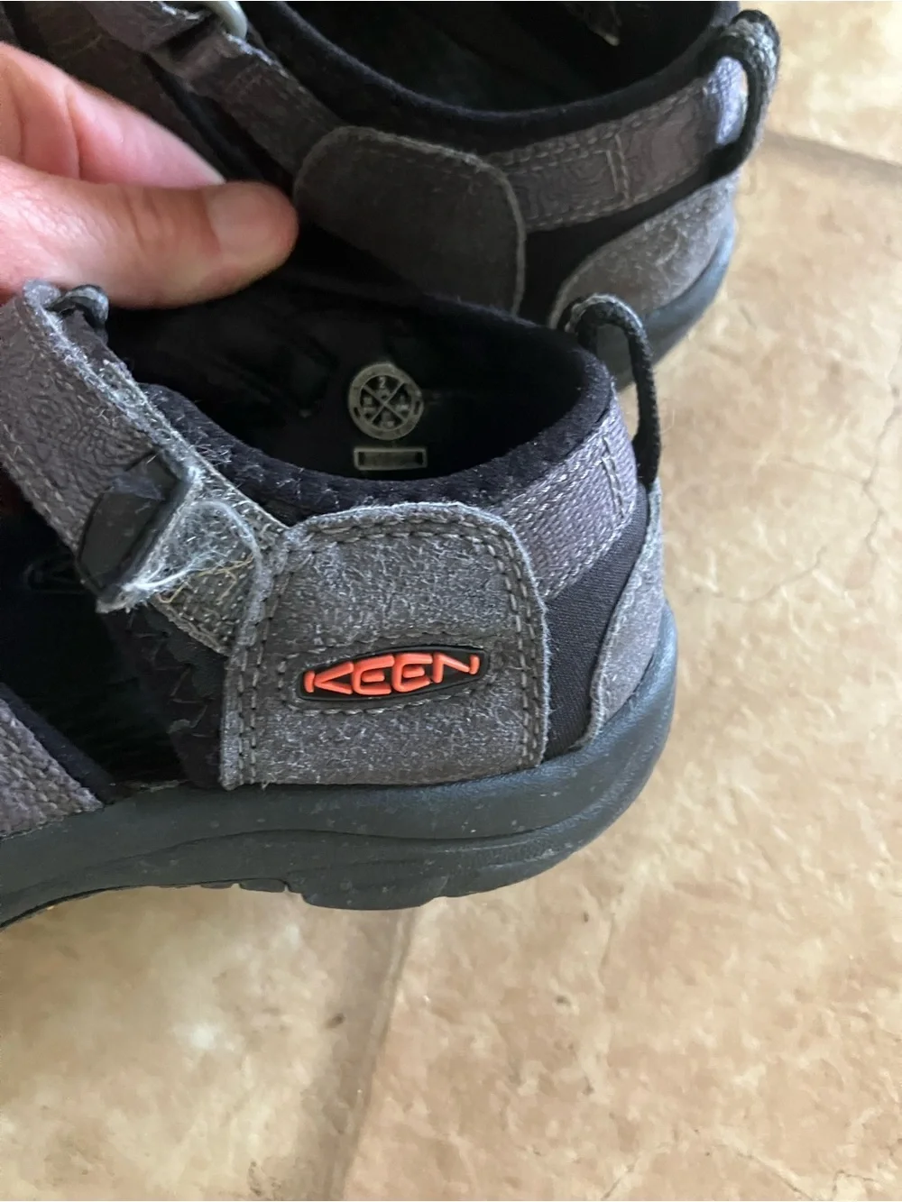 Keen Kids Steel Grey & Black Closed-Toe Sport Sandals